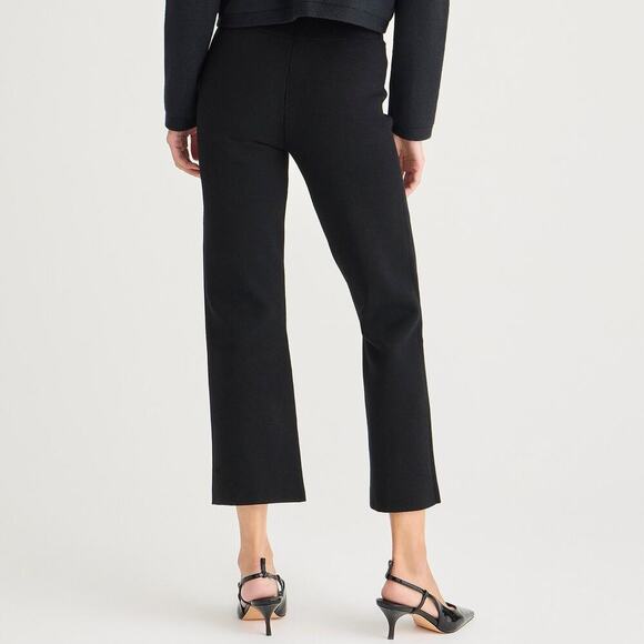 J. Crew Women's Delaney Kickout Sweater Pant Pull-On Black Size XXS NWT - Picture 4 of 11